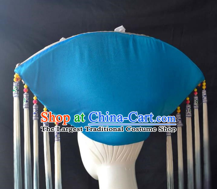 Guangxi Women Adult Minority Performance Hat Zhuang Nationality Folk Song Advanced Embroidery Handmade Headwear