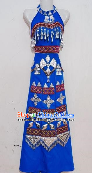 Hani Minority Costume 2 Piece National Festival Activity Costume National Dance Performance Costume