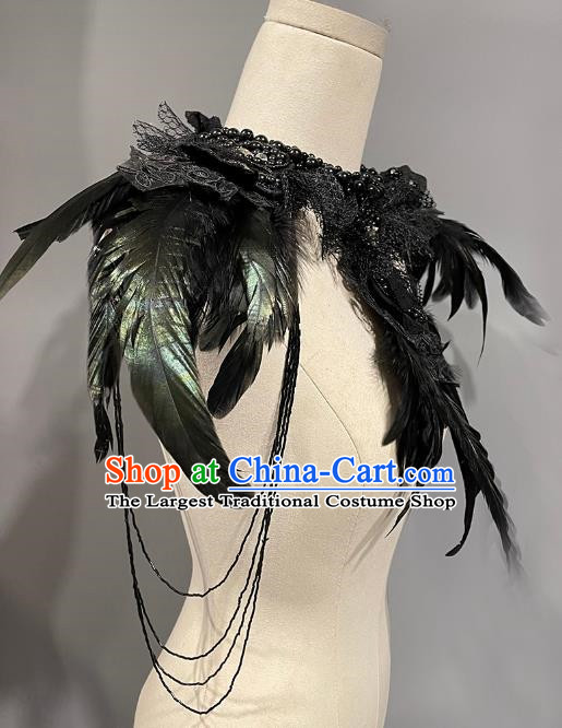 Stage Catwalk Independent Loading And Unloading Feather Shoulder Accessories