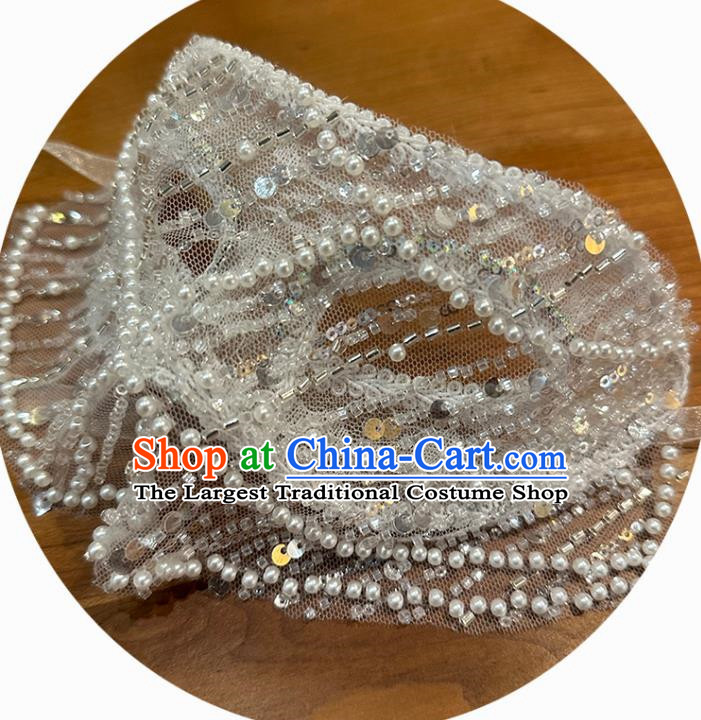 Super Flash Diamond Mesh Rhinestone Sequins Fake Mask Luxury Wedding Dress Heavy Ear Veil Mask Party Halloween