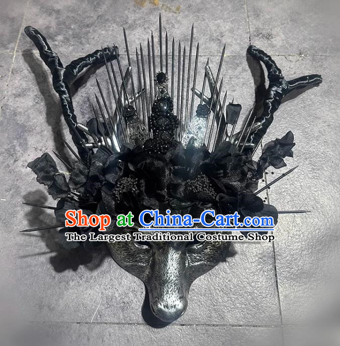 Mysterious Deer Antler Mori Dark Decorative Mask Animal Headdress Mask