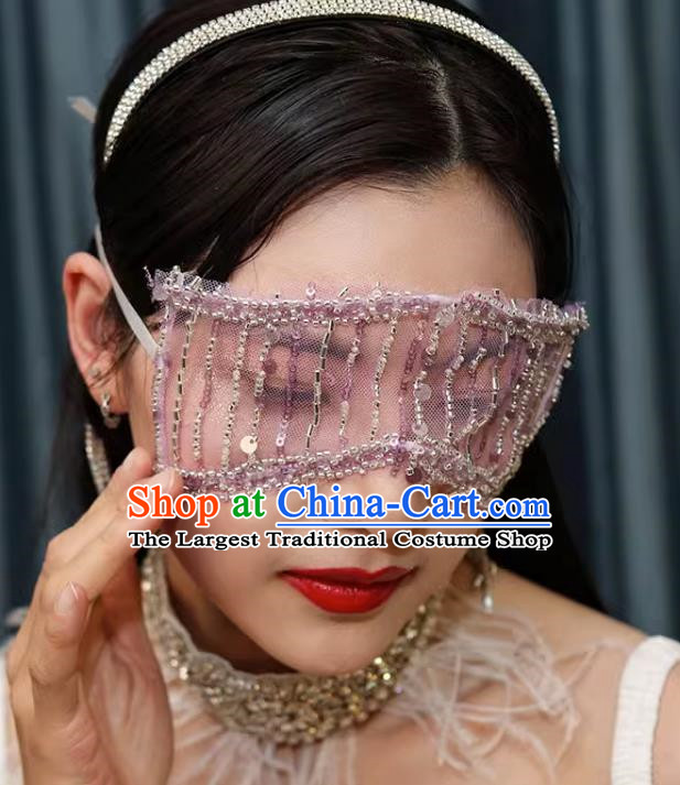 Retro Bride Wedding Face Covering Veil Diamond Eye Patch Photography Accessories Eye Covering Mesh