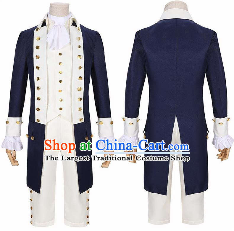 Medieval European Prince Costume Suit Male And Female Cosplay Royal Family Member Evening Dress Studio Stage Outfit