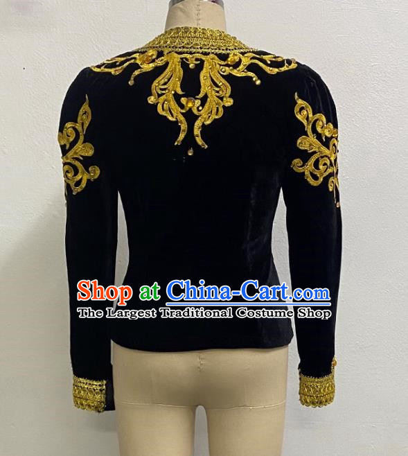 Men Cardigan Court Ballet Clothing Single Top Art Examination Performance Clothing