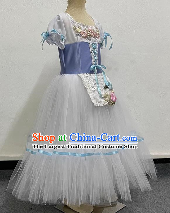 Children Princess Dress Elegant Gauze Dress Performance Dance Costume