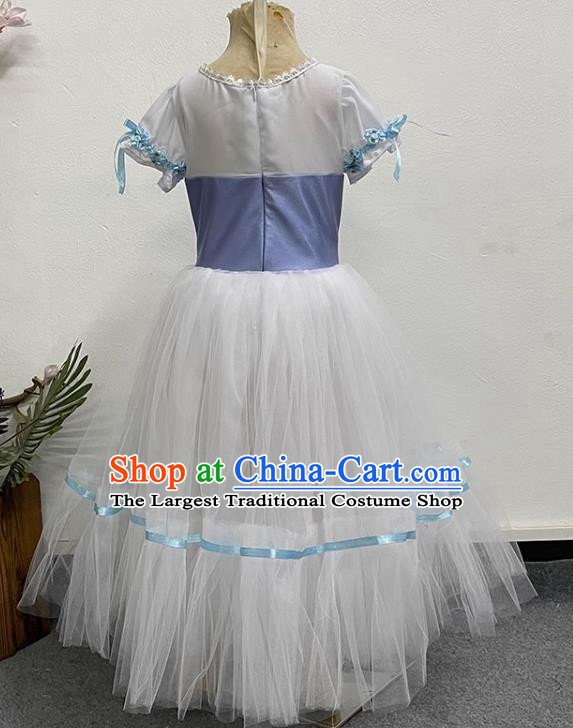 Children Princess Dress Elegant Gauze Dress Performance Dance Costume