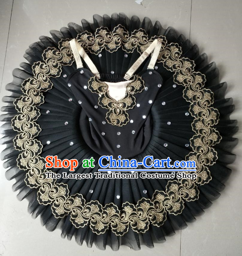 Children Professional Ballet Skirt Girls Little Swan Performance Dance Costume Female Gauze Skirt TUTU Tutu Skirt