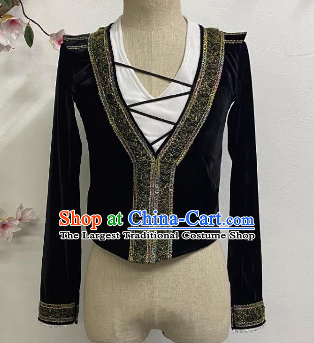 Men Ballet Velvet One Top Stage Performance Costumes