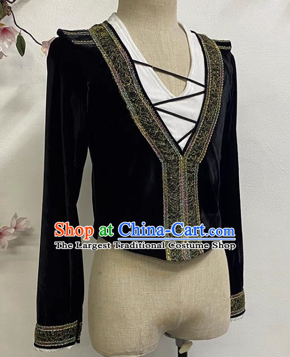 Men Ballet Velvet One Top Stage Performance Costumes