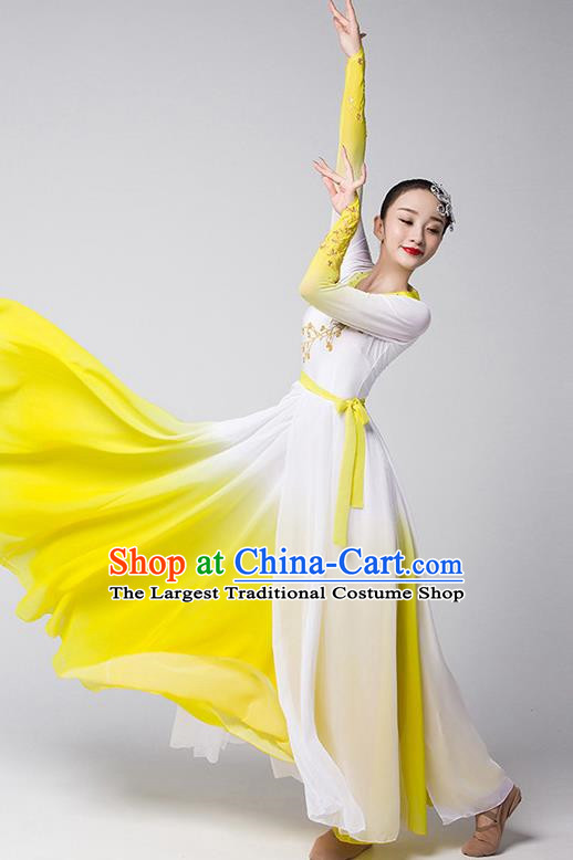 Group Dance Modern Dance Costume Elegant Large Skirt Performance Costume