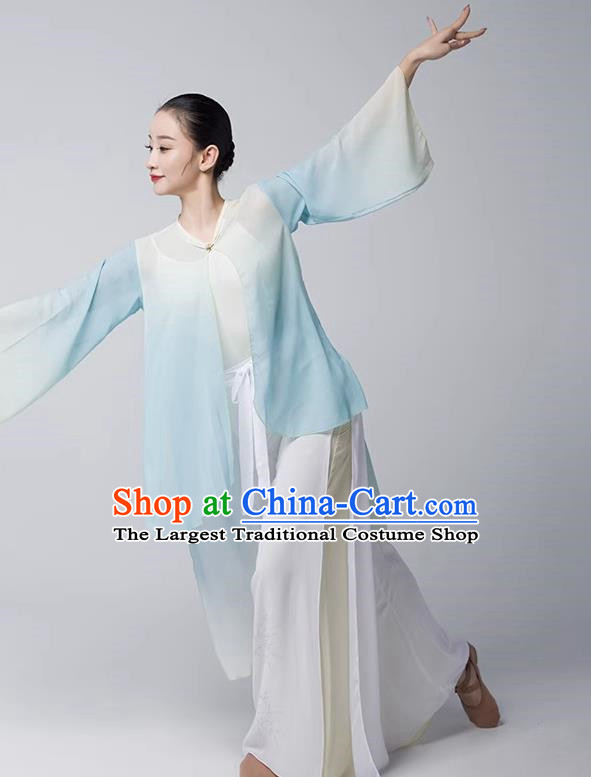 Classical Dance Clothing Women Elegant Practice Clothing National Chinese Dance Body Rhyme Gradient Art Examination Performance Clothing Dance Gauze