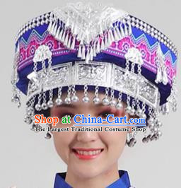 Ethnic Minority Hat Miao Tujia Zhuang Headdress Female Performance Stage Jewelry Yi Naxi