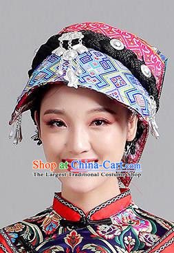 Ethnic Minority Hat Miao Tujia Zhuang Headdress Female Performance Stage Jewelry Yi Naxi