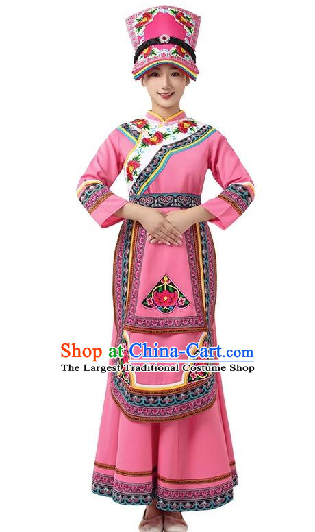 Qiang Clothing Female Yi Ethnic Minority Clothing Sichuan Yi Female Clothing Stage Performance Costume Long Skirt