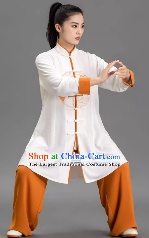 Tai Chi Clothing Fashion Design Performance Clothing Contrast Color Matching Suit Chinese Style Long Section