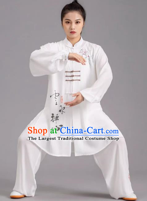 Tai Chi Clothes Competition Practice Loose Silk Hemp Elegant Martial Arts Morning Exercise Men And Women