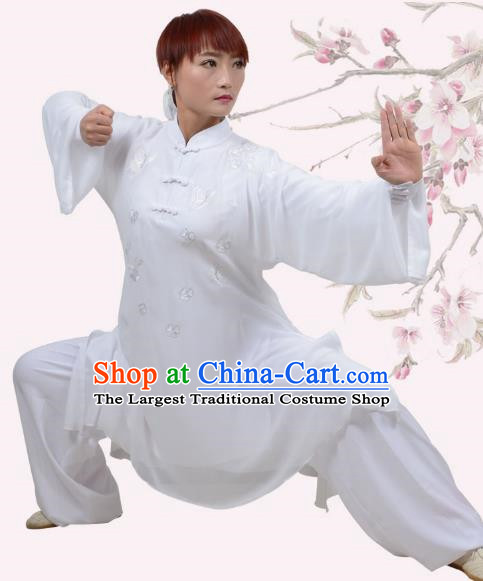 Tai Chi Clothing Women Summer Embroidery Practice Clothing Performance Competition Clothing Practice Martial Arts Martial Arts Clothing