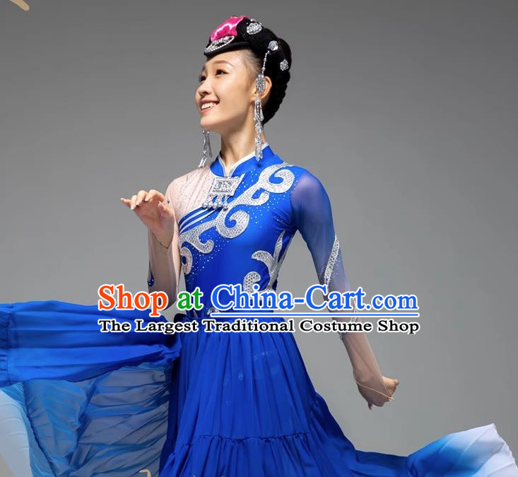 Minority Yi Ethnic Group Dance Costumes Oversized Skirt Performance Costumes For Adults