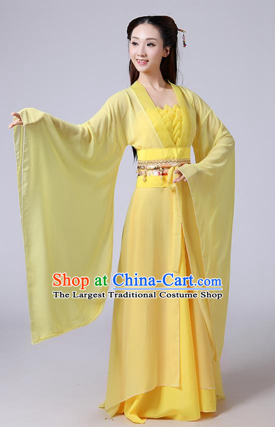 Heroine Little Dragon Girl White Liu Yifei Ancient Costume Seven Fairies Costume