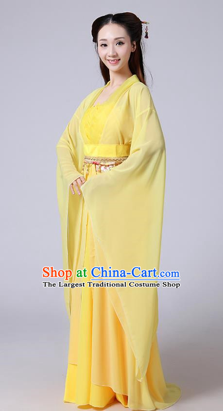 Heroine Little Dragon Girl White Liu Yifei Ancient Costume Seven Fairies Costume