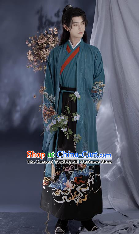 China Song Dynasty Prince Clothing Wuxia TV Series Swordsman Hanfu Ancient Scholar Costumes