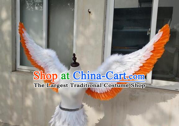 Professional Model Catwalks Props Brazilian Carnival Angel Wings Top Show Feather Wings