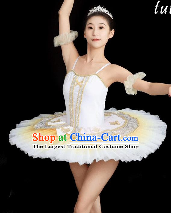 TUTU Skirt Ballet Dance Skirt Professional Opening Suspenders Performance Costume Stage Dress Female