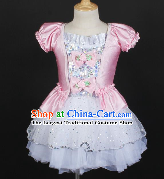 Children Girls Princess Dress Gauze Skirt Fluffy Performance Costume Performance Costume Stage Costume
