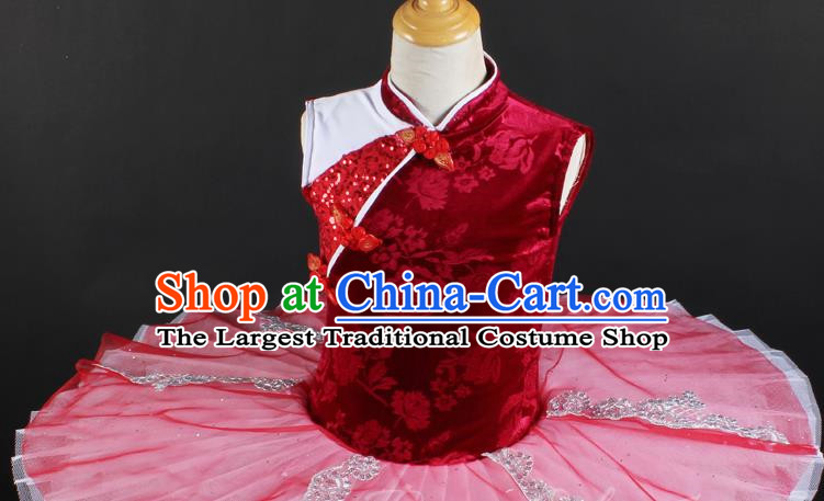 Children Female TUTU Skirt Professional Ballet Dance Skirt Stage Costume Performance Costume