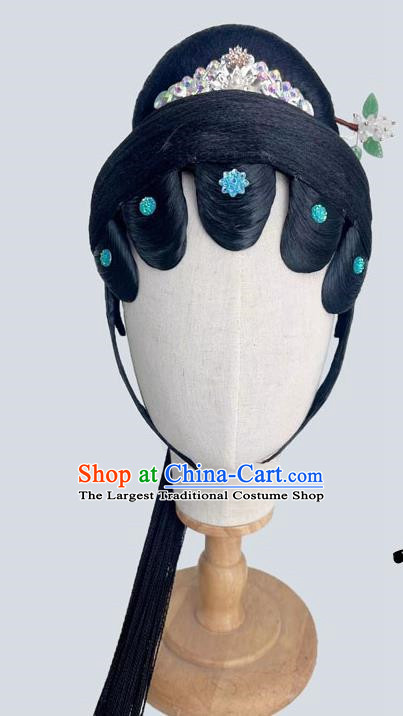 Spring Festival Gala Chinese Classical Dance Yijiang Qingshui Repertoire Dance Headgear Chinese Style Opera Wig Headgear Art Examination Headgear