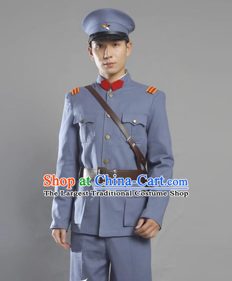 Warlords Of The Republic Of China Anti Beiyang Soldiers Film And Television Performance Cotton And Linen Suits