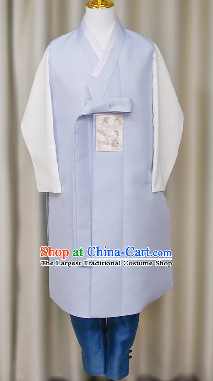 Korean Men Hanbok Groom Groomsman Wedding Dress Host