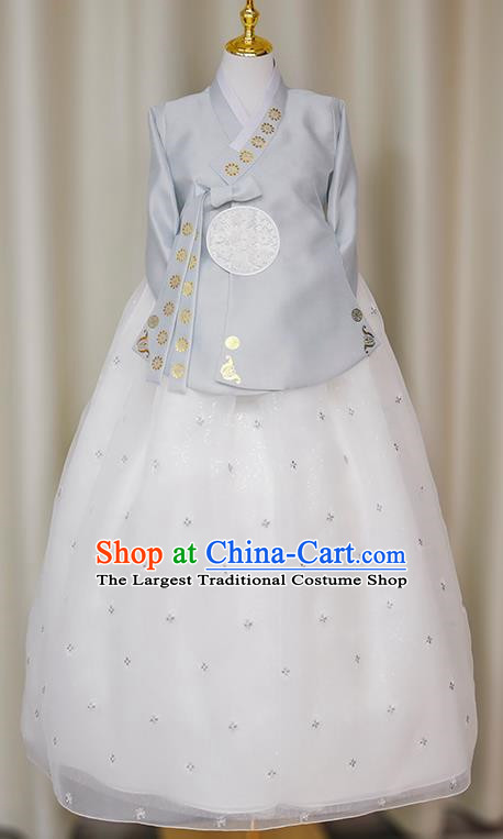 Korean Ladies Hanbok Court Style Bronzing Costumes