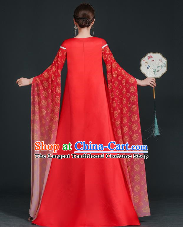 Top Chinese Style Evening Dress Model Stage Catwalk Performance Costume National Music Performance Art Test Dress