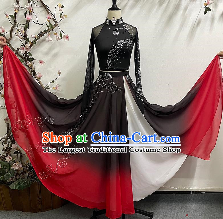 Female Huayao Dai Dance Costume Peacock Dance Big Swing Practice Skirt Practice Clothes Solo Dance Performance