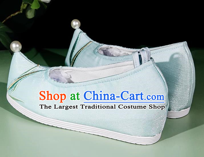 Hanfu Shoes Women Ancient Style Cloth Shoes Soft Sole Ancient Costume Shoes With Cheongsam