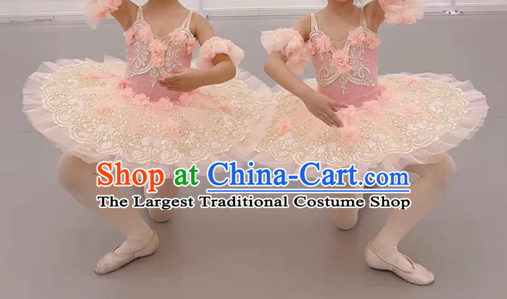 Ballet Skirt Girls Professional Fluffy Skirt Competition TUTU Skirt Little Swan Dance Costume