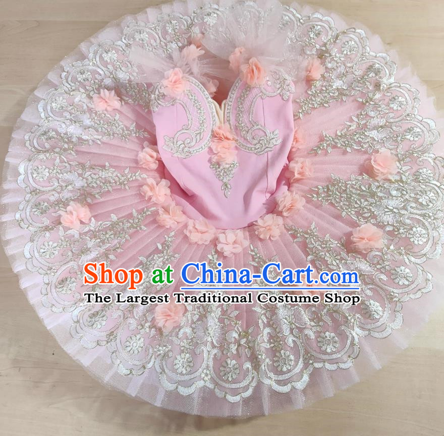 Ballet Skirt Girls Professional Fluffy Skirt Competition TUTU Skirt Little Swan Dance Costume