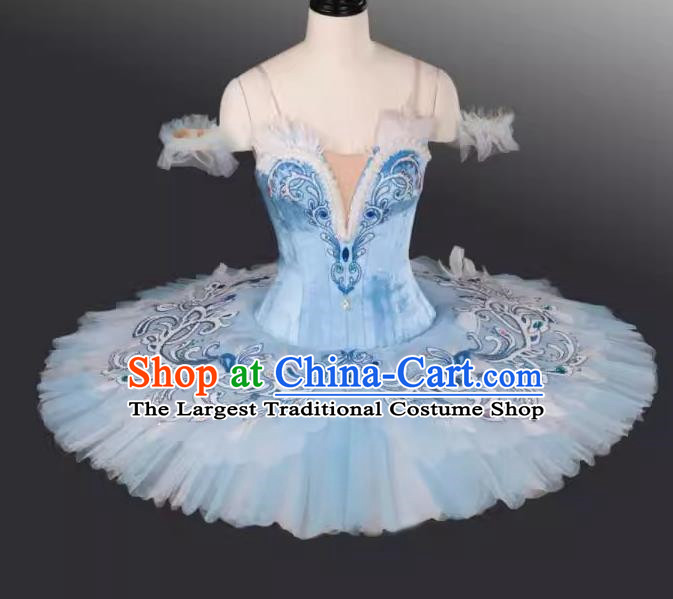 Bluebird Ballet Tutu Skirt Children Competition Children Little Swan Tutu Skirt Girls Professional Swan Lake Performance Clothing