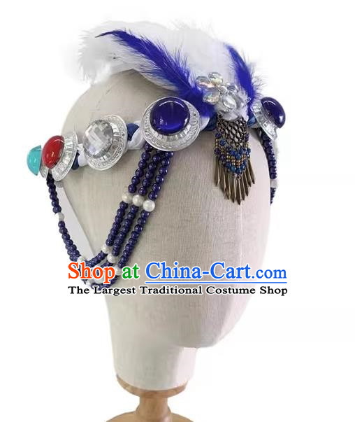 Mongolian Dance Headdress Silent Grassland Folk Dance Headdress Solo Dance Headdress Taoli Cup Dance Headdress