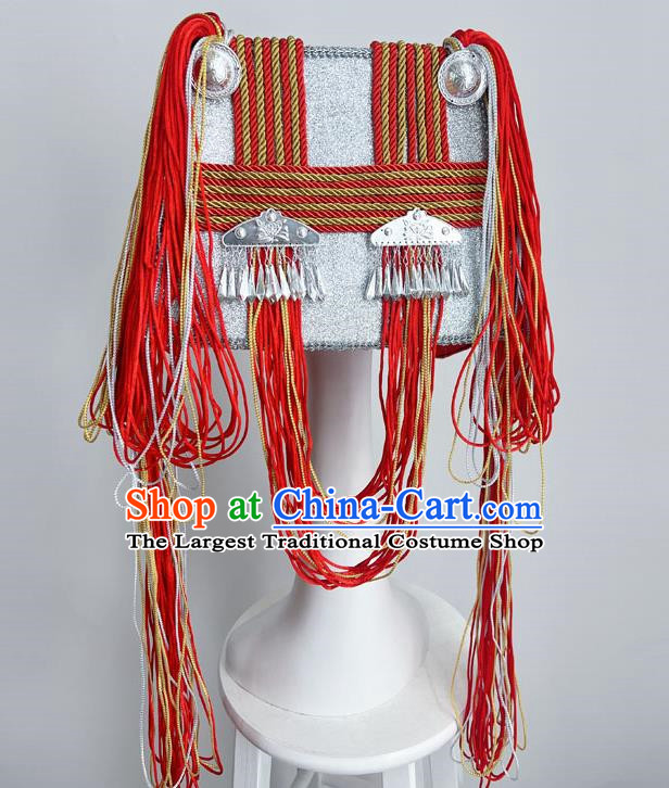 Ethnic Style Art Test Minority Dance Performance Yao And Miao Buyi Red Dance Headdress