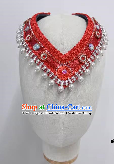 Mongolian Ethnic Dance Performance Headdress Pure Handmade Custom Art Test Performance Dance Supplies