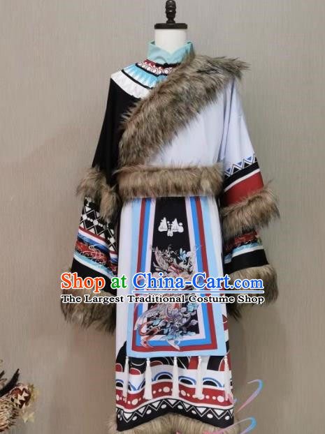 Ethnic Style Tibetan Clothing Full Set of Gorgeous Tibetan Costumes