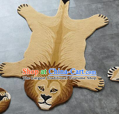 Handmade Woolen Rug African Lion Carpet