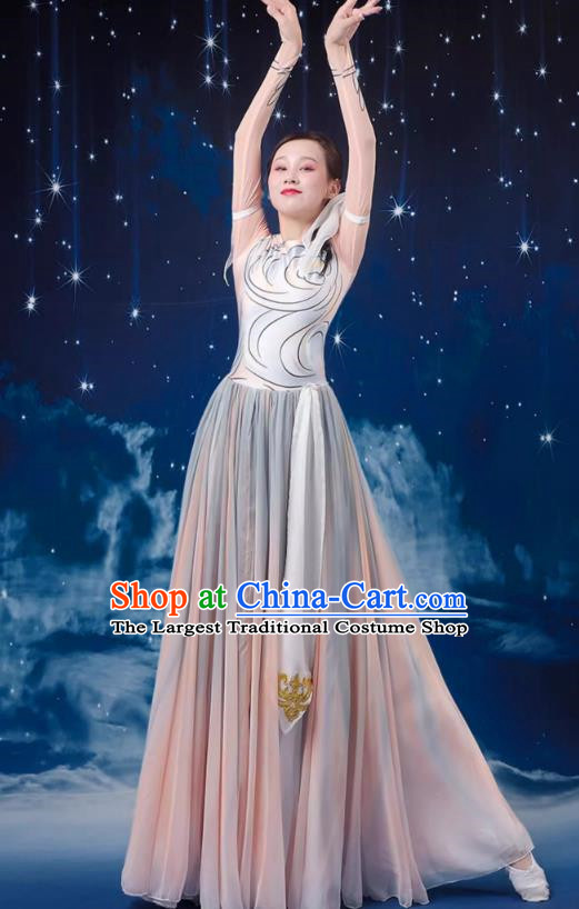 Classical Dance Performance Costume Female Chinese Style Art Examination Chorus Dance Costume Modern Opening Dance Big Swing Skirt