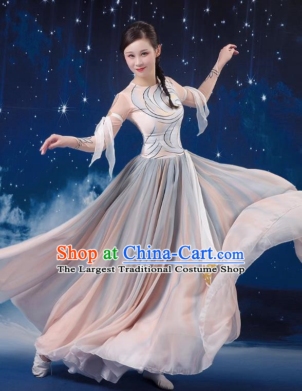 Classical Dance Performance Costume Female Chinese Style Art Examination Chorus Dance Costume Modern Opening Dance Big Swing Skirt