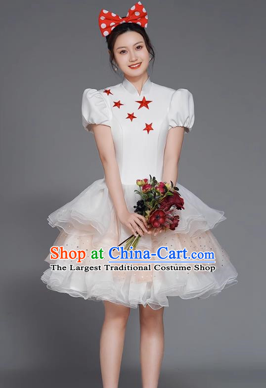 Modern Dance Costume Female Fashion Opening Dance Choir Dance Dress Square Dance Tutu Skirt Adult