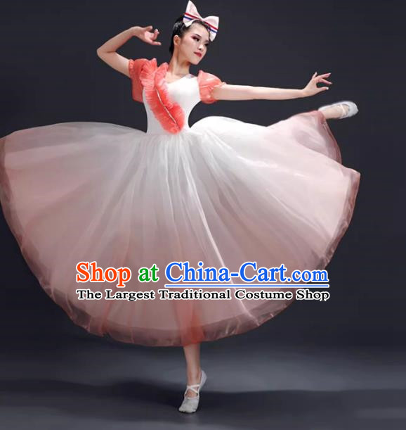 Opening Dance Large Swing Skirt Performance Clothing Female Chorus Clothing Modern Dance Song Accompaniment Dance Costume Classical Dance Performance Clothing