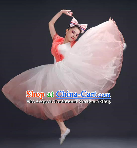 Opening Dance Large Swing Skirt Performance Clothing Female Chorus Clothing Modern Dance Song Accompaniment Dance Costume Classical Dance Performance Clothing