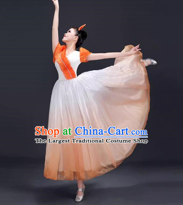 Opening Dance Large Swing Skirt Dance Costume Performance Clothing Chorus Clothing Female Dancer Performance Clothing Modern Stage Dress